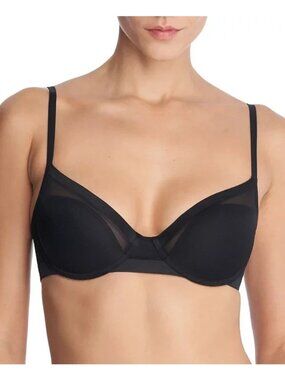 New Natori 722340  Scope Balconette Contour Underwire Bra Sz 30DD Black $70